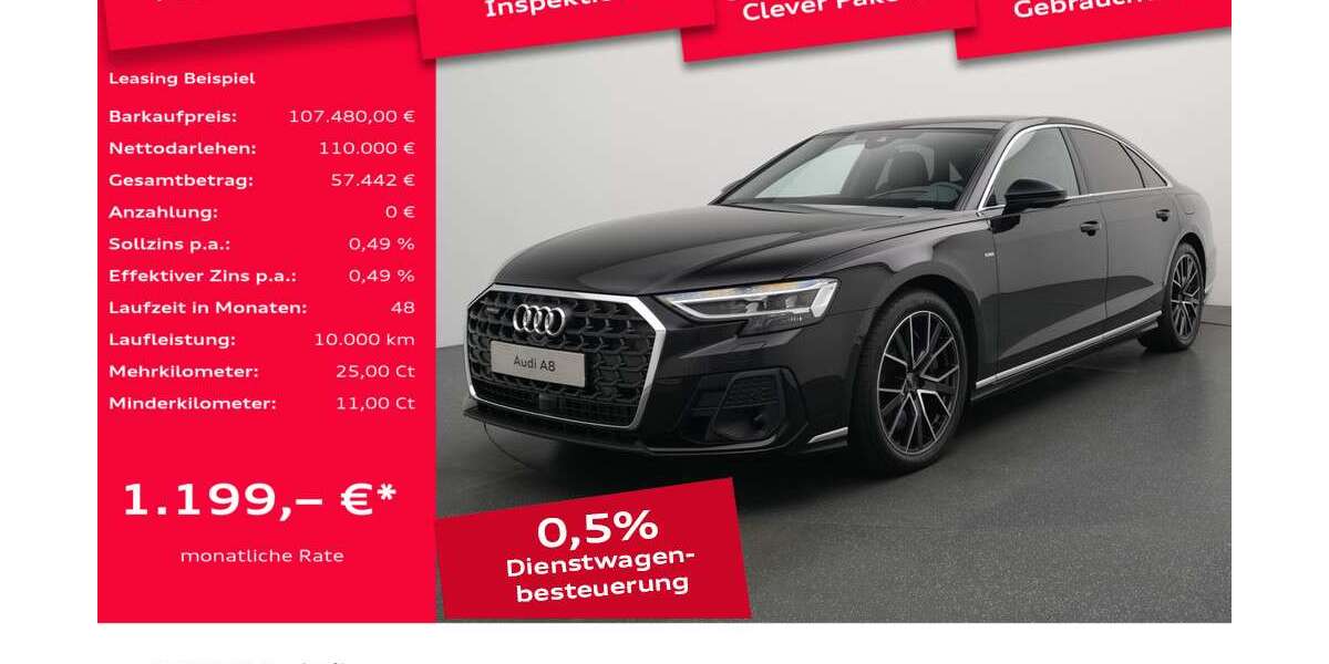Audi A8 8.500 km 107.480 € Leverkusen 51373
