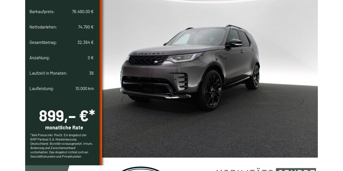 Land Rover Discovery 2.500 km 74.899 &euro; Engelskirchen 51766