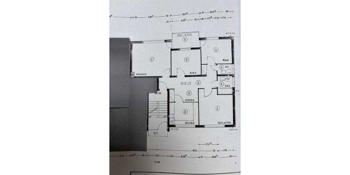 Etagenwohnung Hagen Hochschulviertel - 4 Zimmer, 90 m&sup2;, 975&euro; | Angebot:26803017