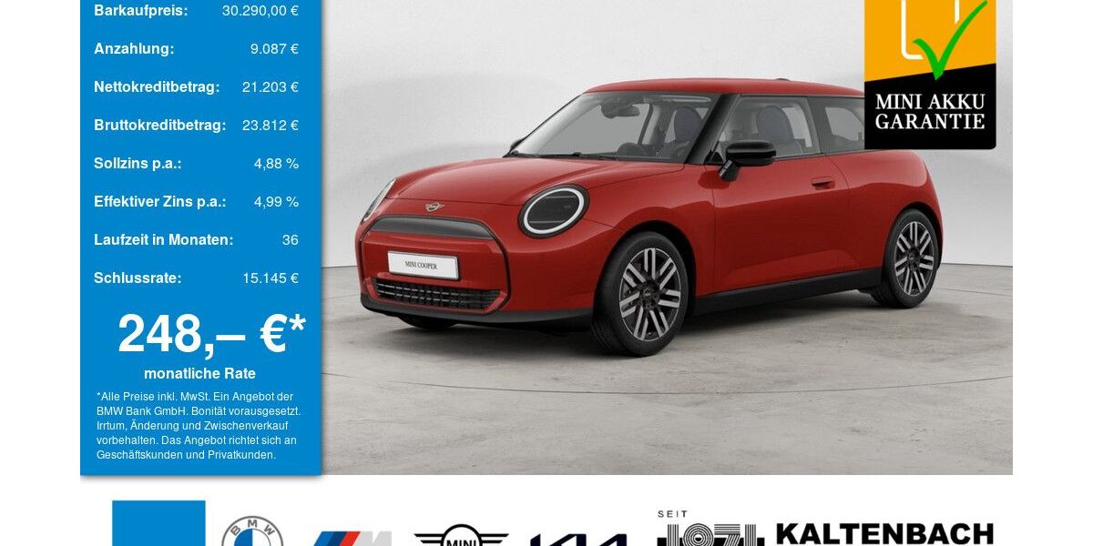 Mini Cooper E 7.900 km 30.290 &euro; Bergisch Gladbach 51469