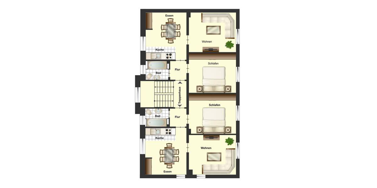 Etagenwohnung Wuppertal / Wichlinghausen Barmen - 2 Zimmer, 55 m&sup2;, 570&euro; | Angebot:26205364