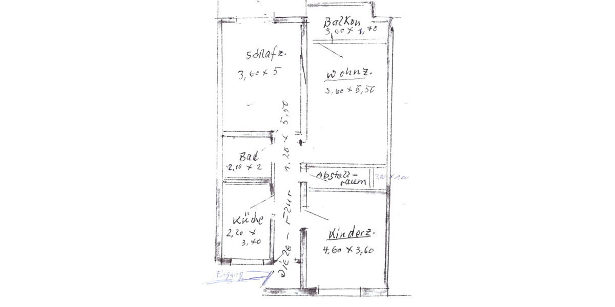 Charmante 3-Zimmer-Wohnung in zentraler Lage 3 zimmer