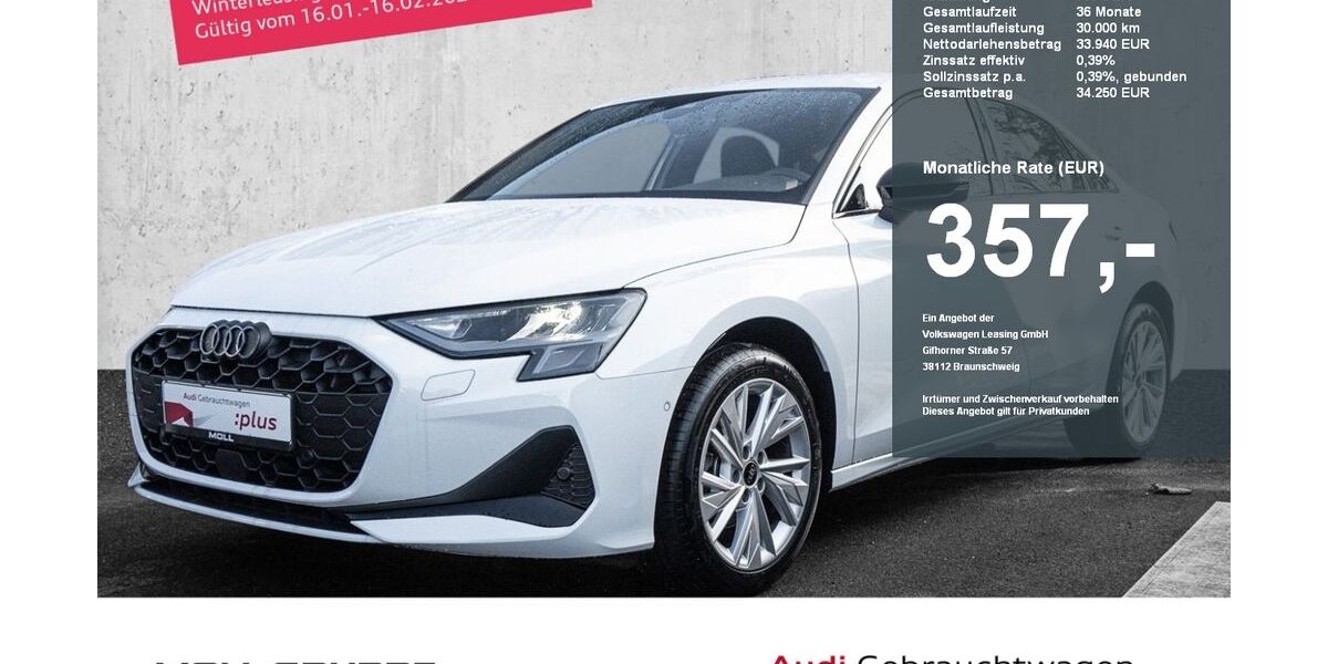 Audi A3 3.480 km 33.940 &euro; Düsseldorf 40549