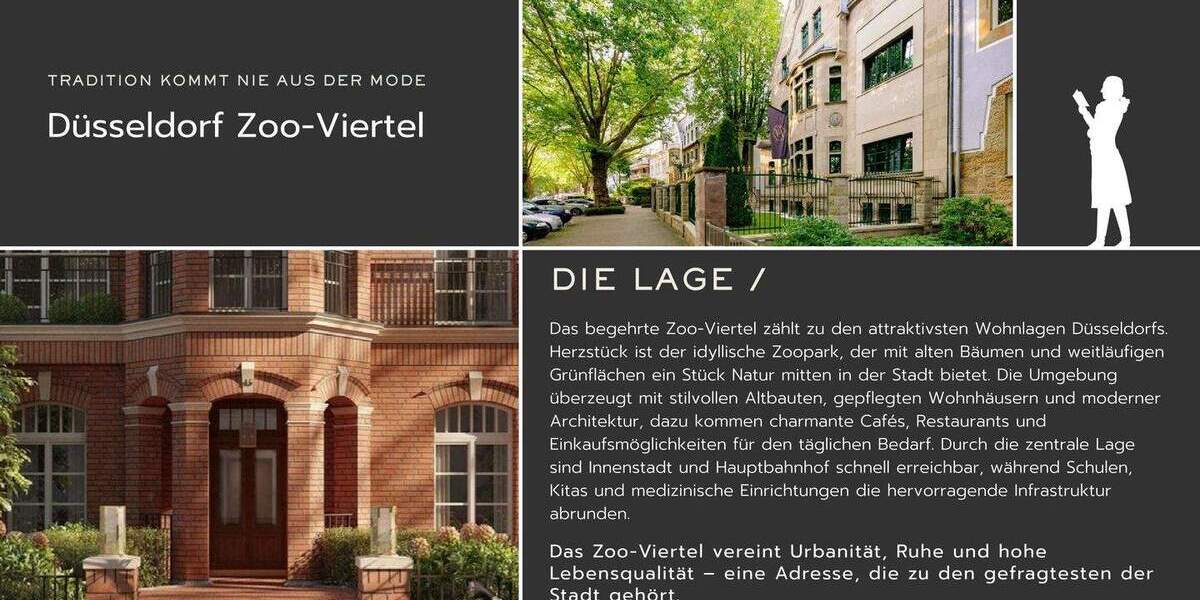 Etagenwohnung Düsseldorf Düsseltal - 2 Zimmer, 72 m&sup2;, 390.000&euro; | Angebot:25799497