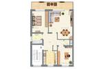 Etagenwohnung Düsseldorf Urdenbach - 3 Zimmer, 85 m&sup2;, 1.250&euro; | Angebot:26451783