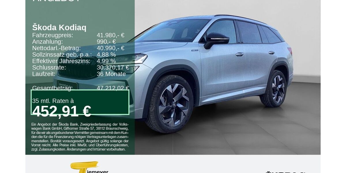 Skoda Kodiaq 7.900 km 41.980 &euro; Remscheid 42857
