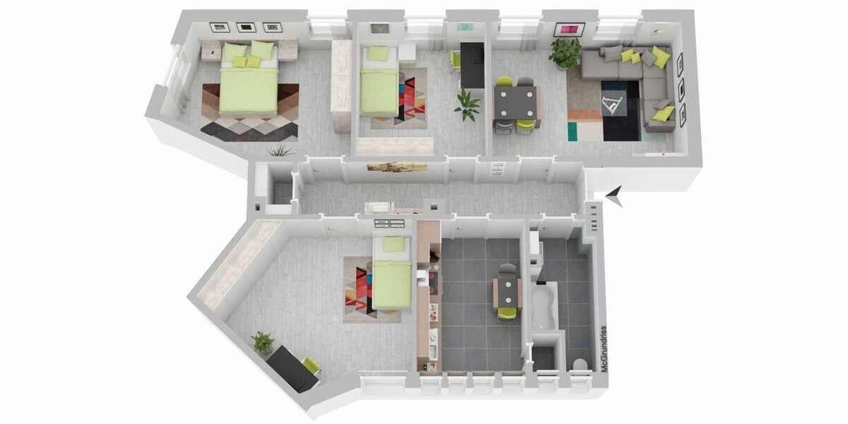 Wohnung zum Mieten in Hagen 523 € 95 m² 4 zimmer