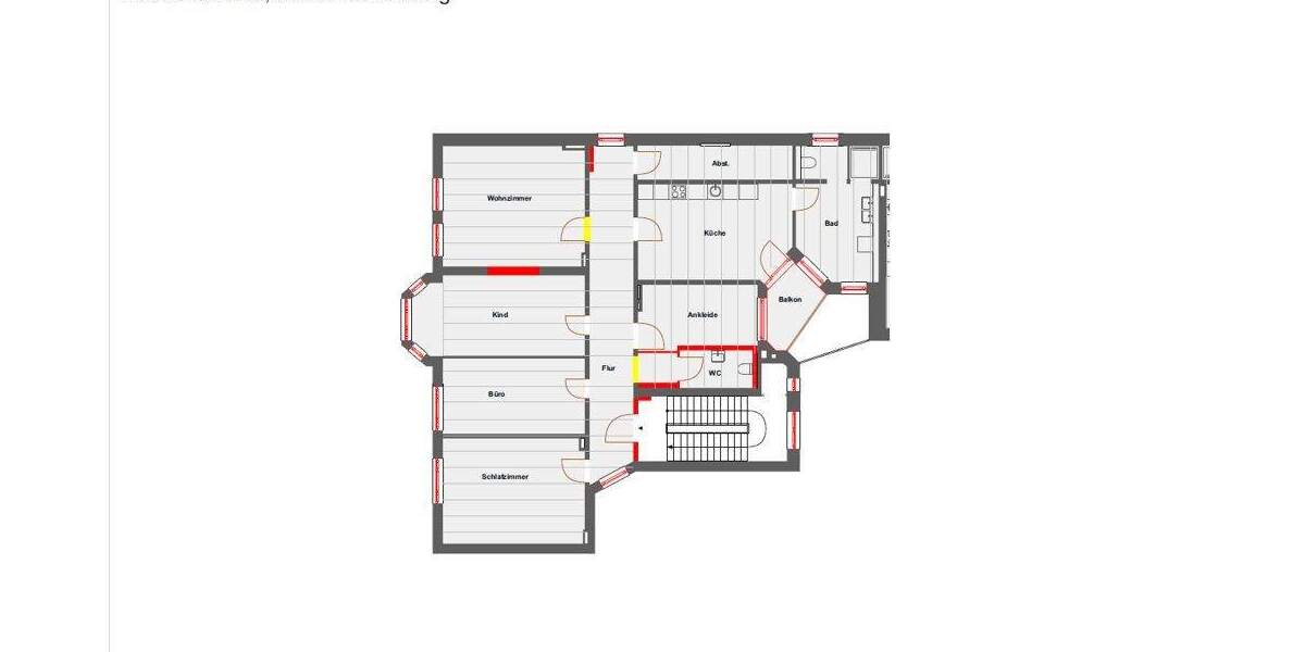 Etagenwohnung Gevelsberg - 5 Zimmer, 164 m&sup2;, 1.490&euro; | Angebot:25686653