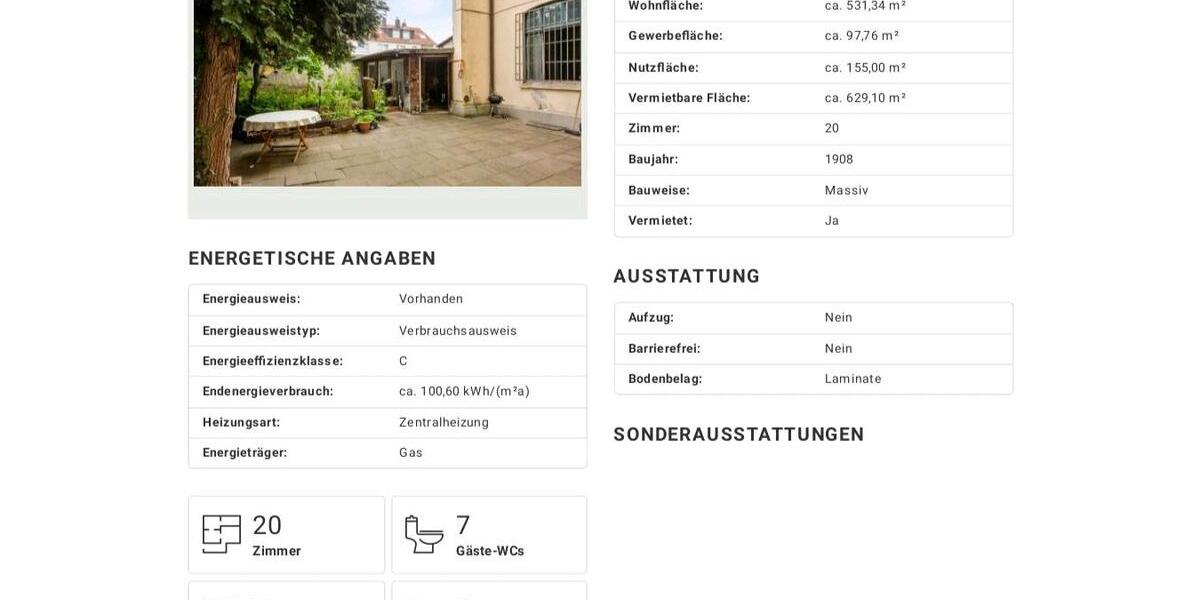 Mehrfamilien Haus 20 zimmer