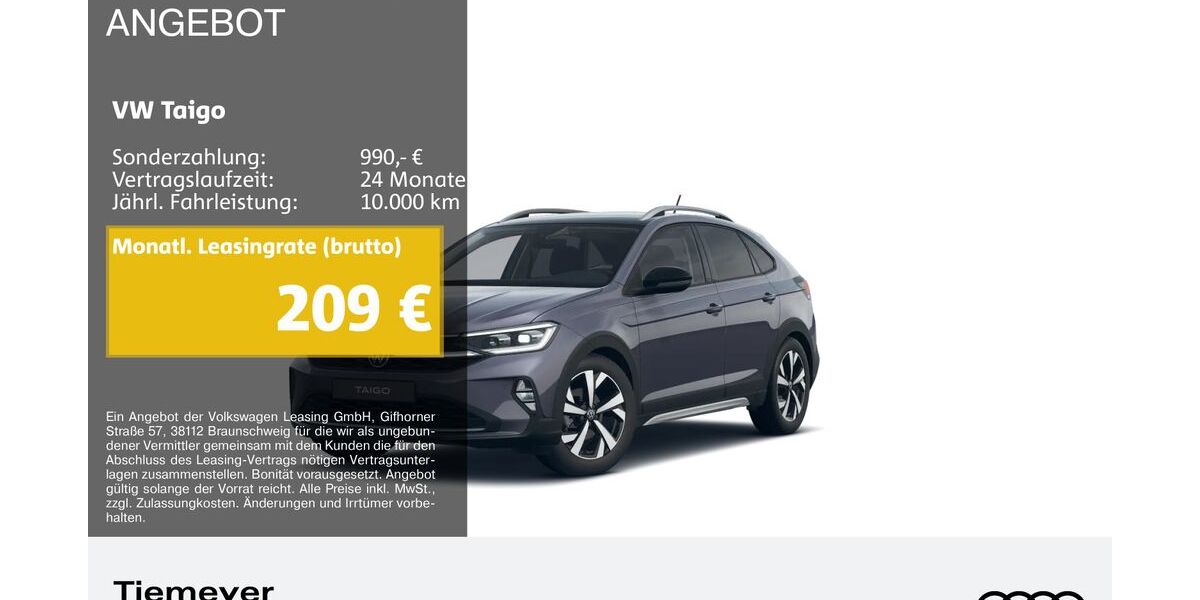 VW Taigo 6.323 km 25.960 &euro; Remscheid 42897