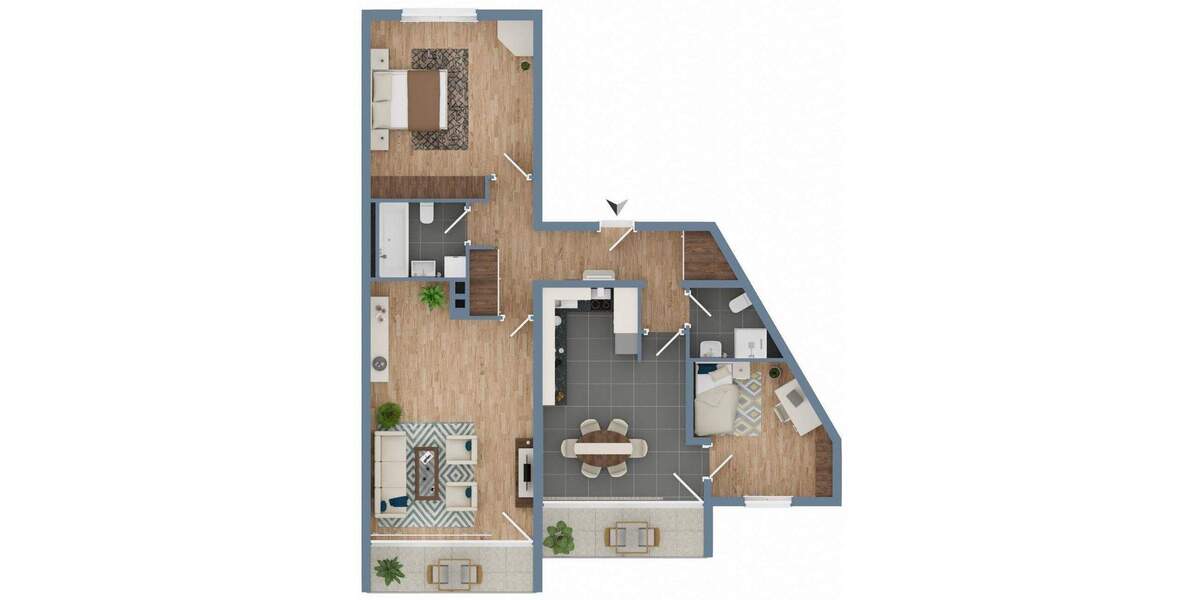 Etagenwohnung Ennepetal Voerde - 3 Zimmer, 101 m&sup2;, 175.000&euro; | Angebot:25835054