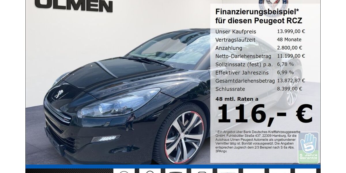 Peugeot RCZ 97.960 km 13.999 &euro; Düsseldorf 40233