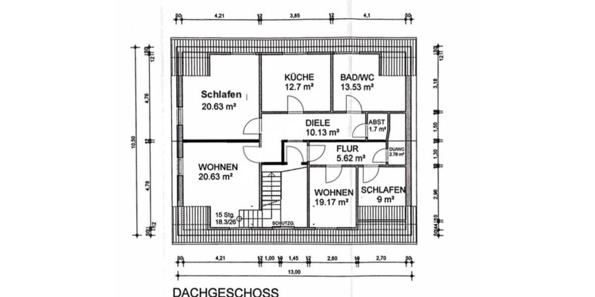 Maisonette Dachgeschoss-Eigentumswohnung Provisionsfrei zimmer