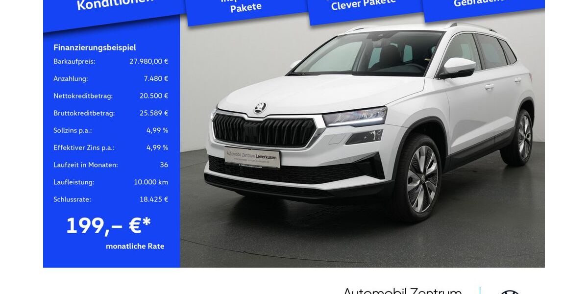 Skoda Karoq 9.016 km 27.480 &euro; Leverkusen 51379