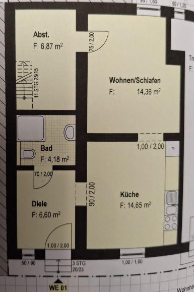 Erdgeschoßwohnung Hilden Kalstert - 2 Zimmer, 50 m&sup2;, 500&euro; | Angebot:25379986