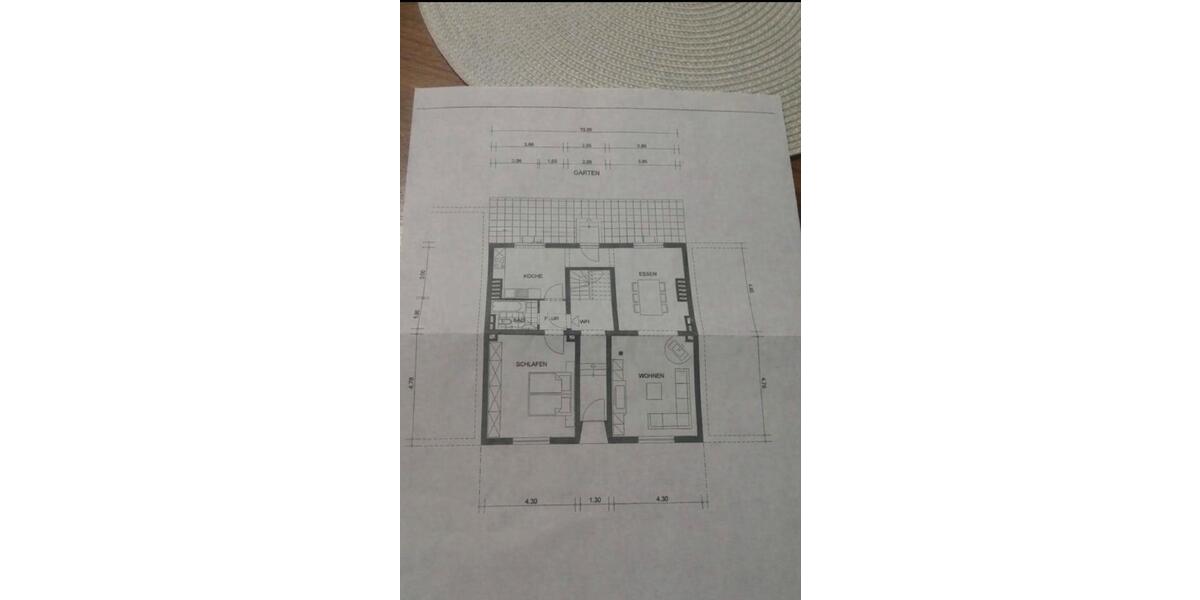 Erdgeschosswohnung mit Garten 3 zimmer