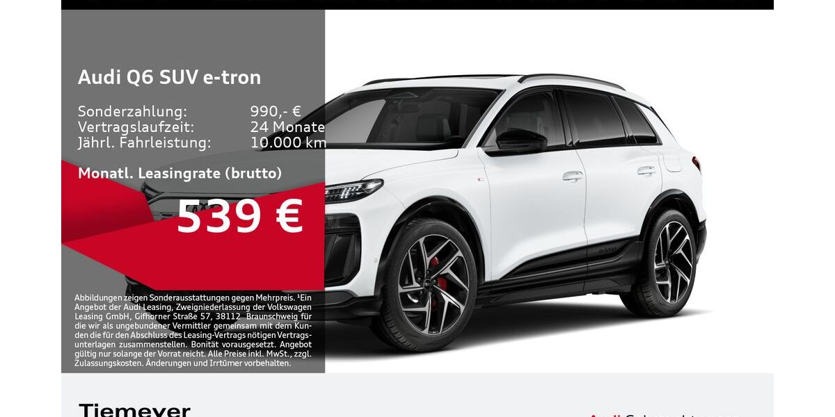 Audi Q6 e-tron 1.457 km 58.870 &euro; Remscheid 42897