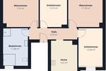 Etagenwohnung Wuppertal Sedansberg - 4 Zimmer, 100 m&sup2;, 139.000&euro; | Angebot:27438485