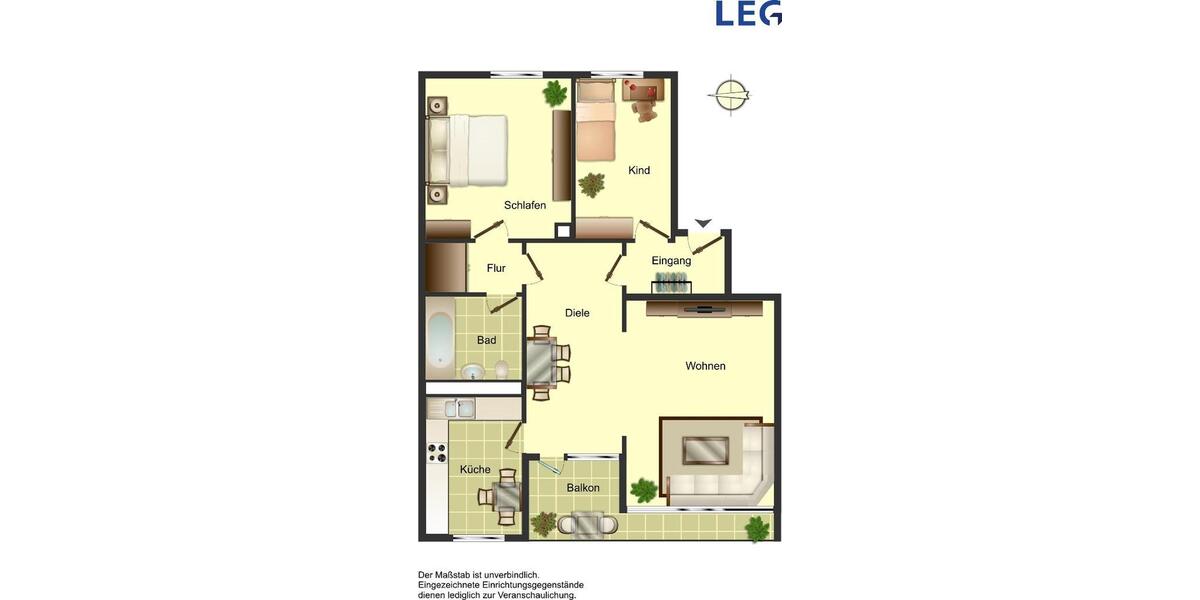 Geräumige 3-Zimmer-Wohnung mit renovierten Badezimmer in Ratingen West 3 zimmer