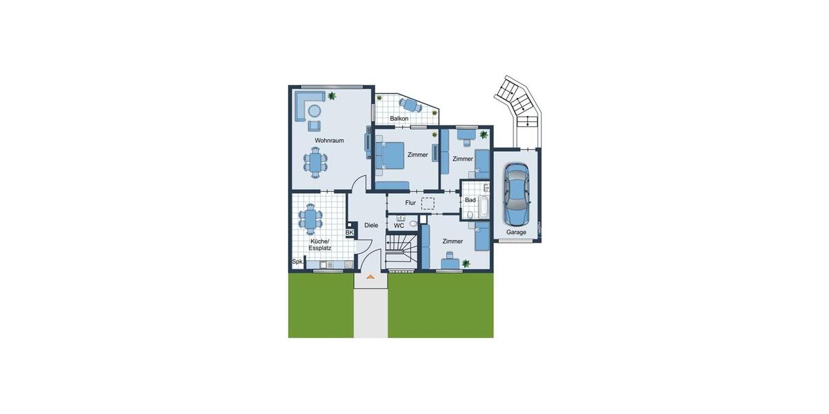 +++ 3503 - Bungalow mit viel Platz und Garage in ruhiger Lage von Herkenrath +++ 6 zimmer